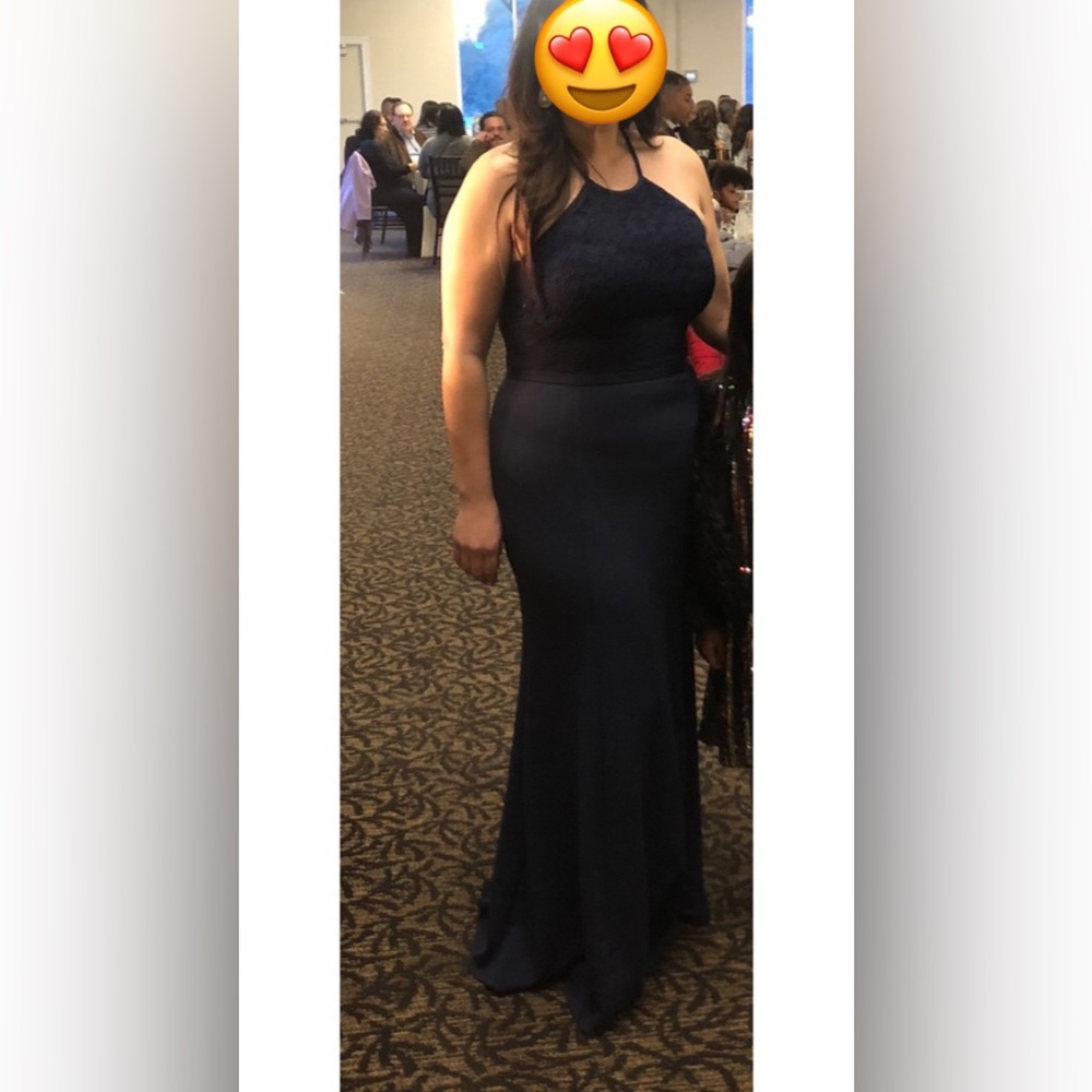 Navy bridesmaid dress